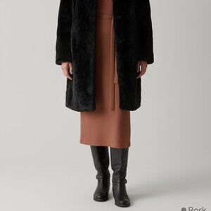 Clarks Black Leather Heeled Boots Women’s 6.5 Winter